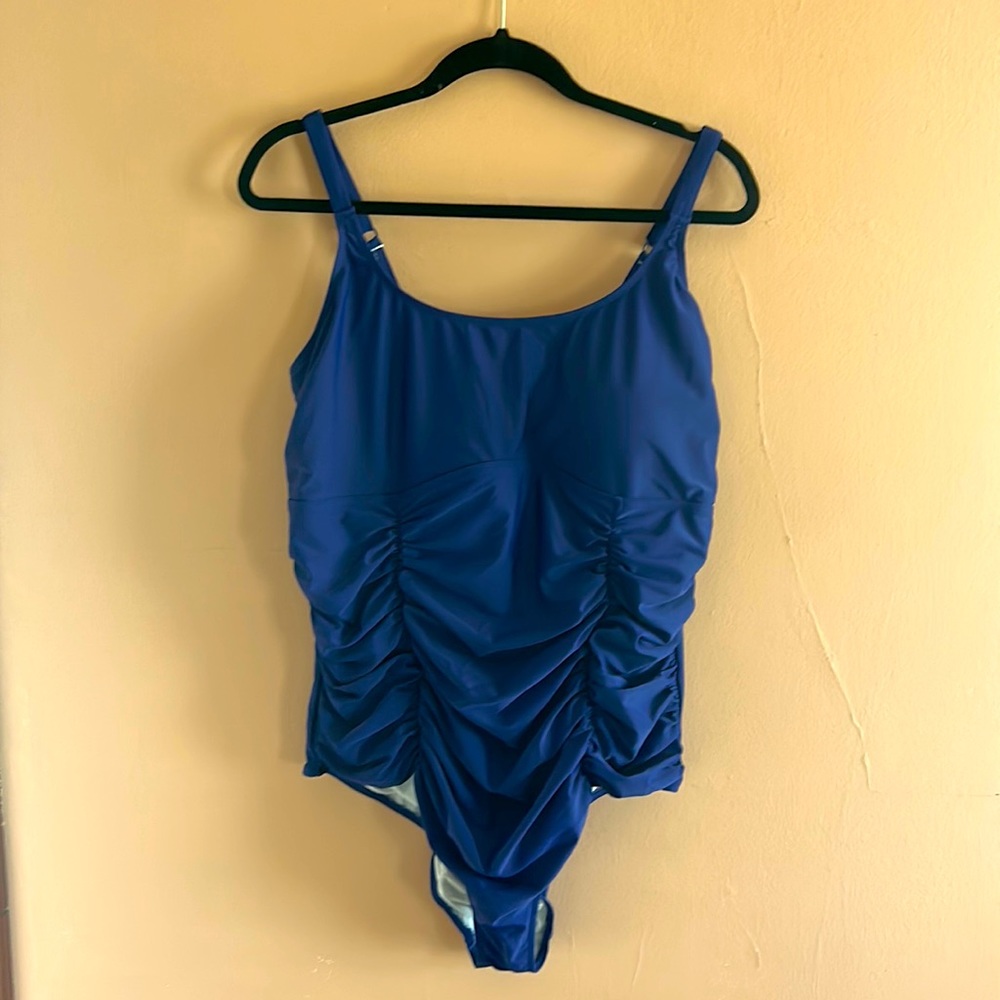 Torrid Blue one piece swimsuit size 3X